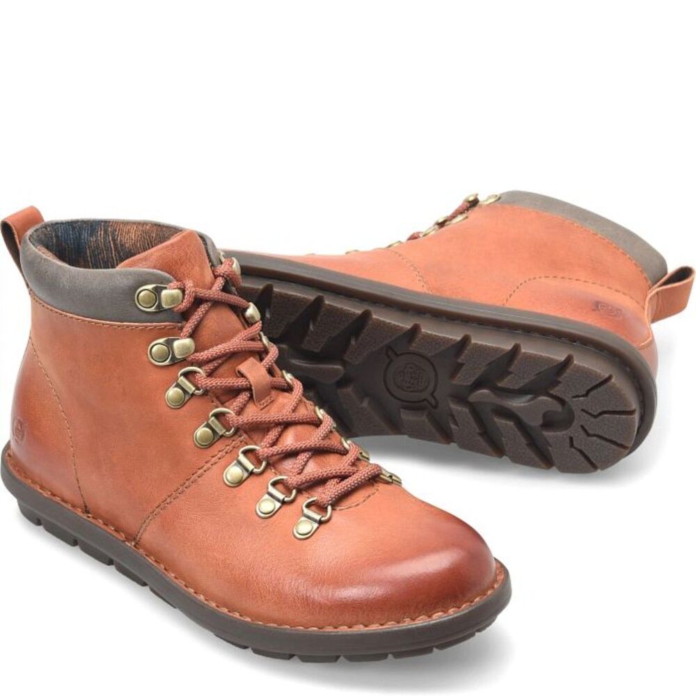 Blaine Born Classic Leather Lace Up Hiking Outdoor Boot Brown 10 Medium